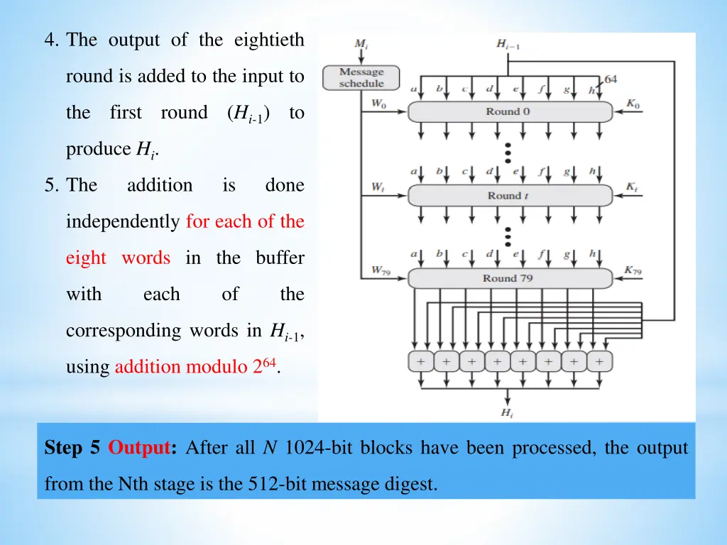 4 the output of the eightieth