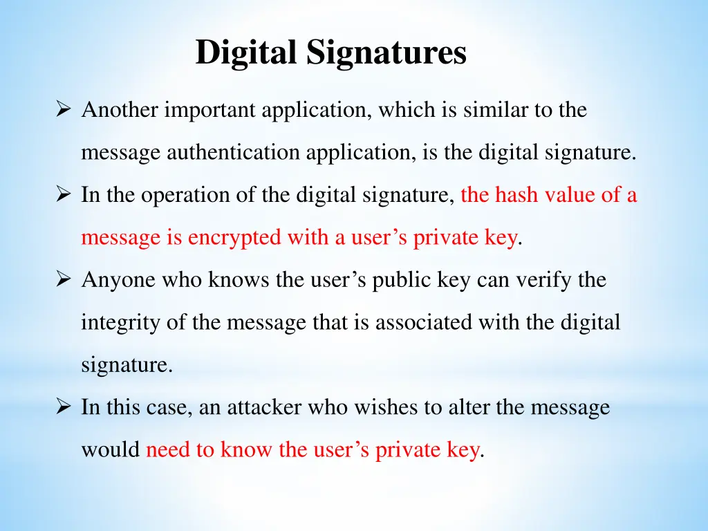 digital signatures