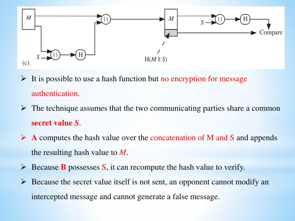 it is possible to use a hash function