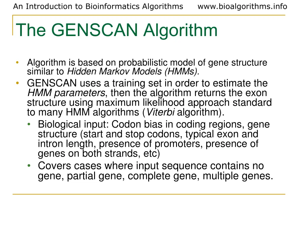 an introduction to bioinformatics algorithms 26