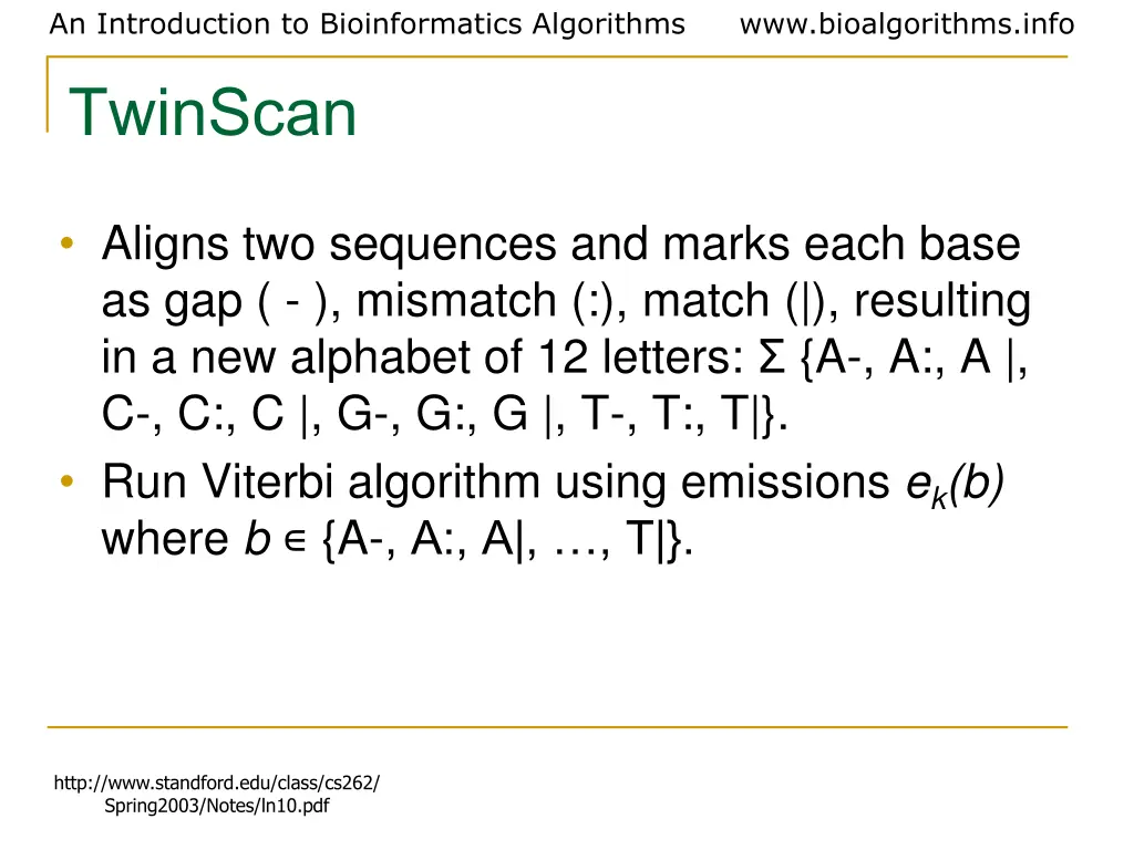 an introduction to bioinformatics algorithms 29