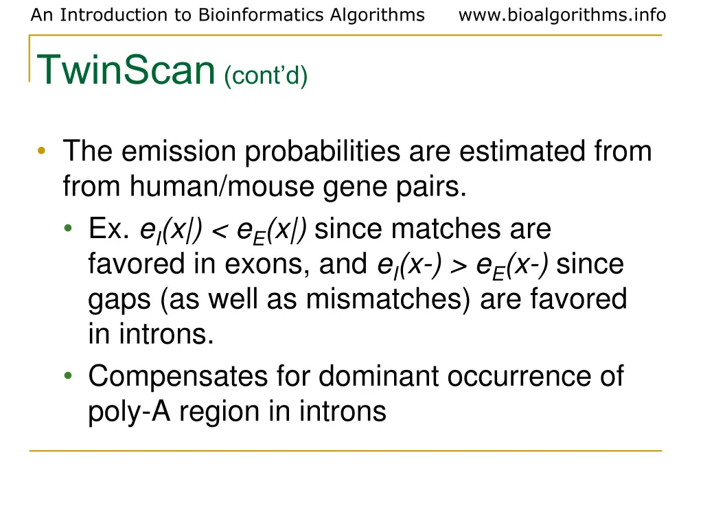 an introduction to bioinformatics algorithms 30