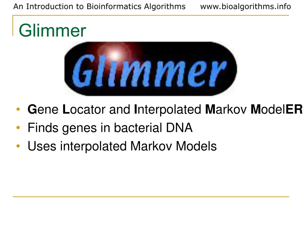 an introduction to bioinformatics algorithms 31