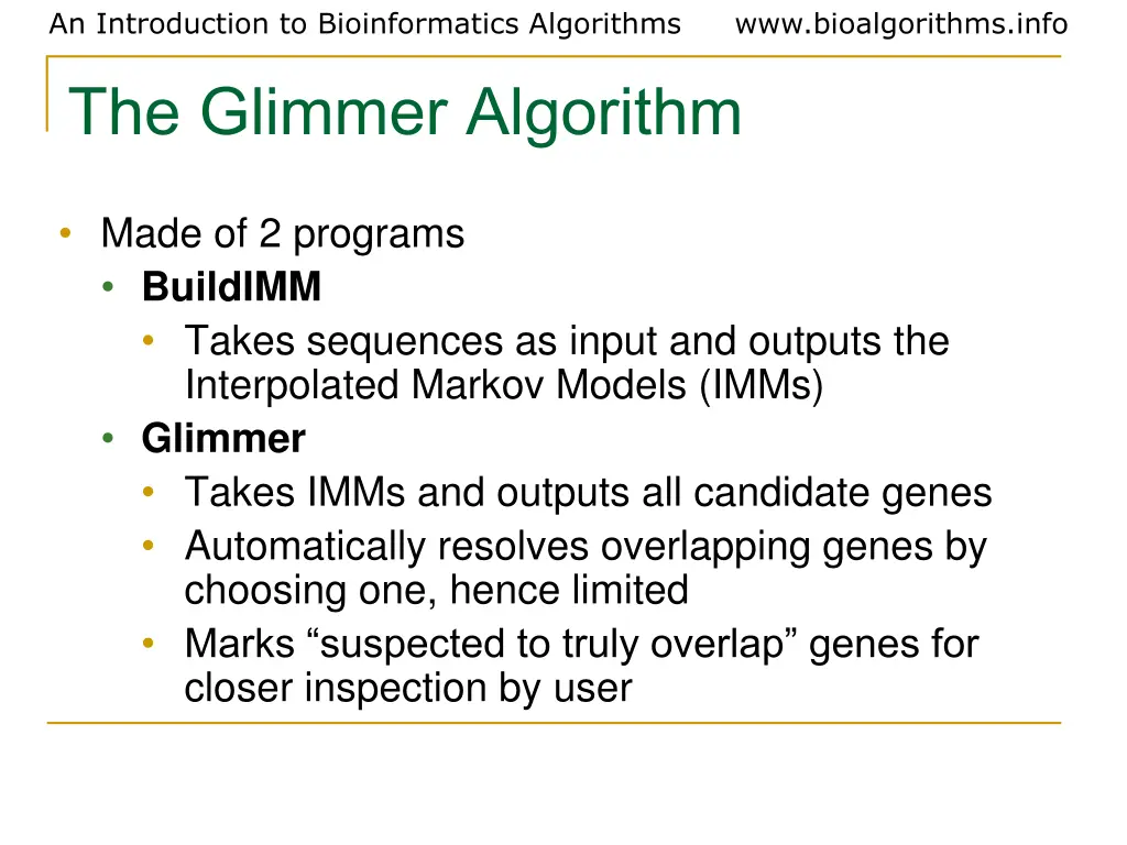 an introduction to bioinformatics algorithms 32