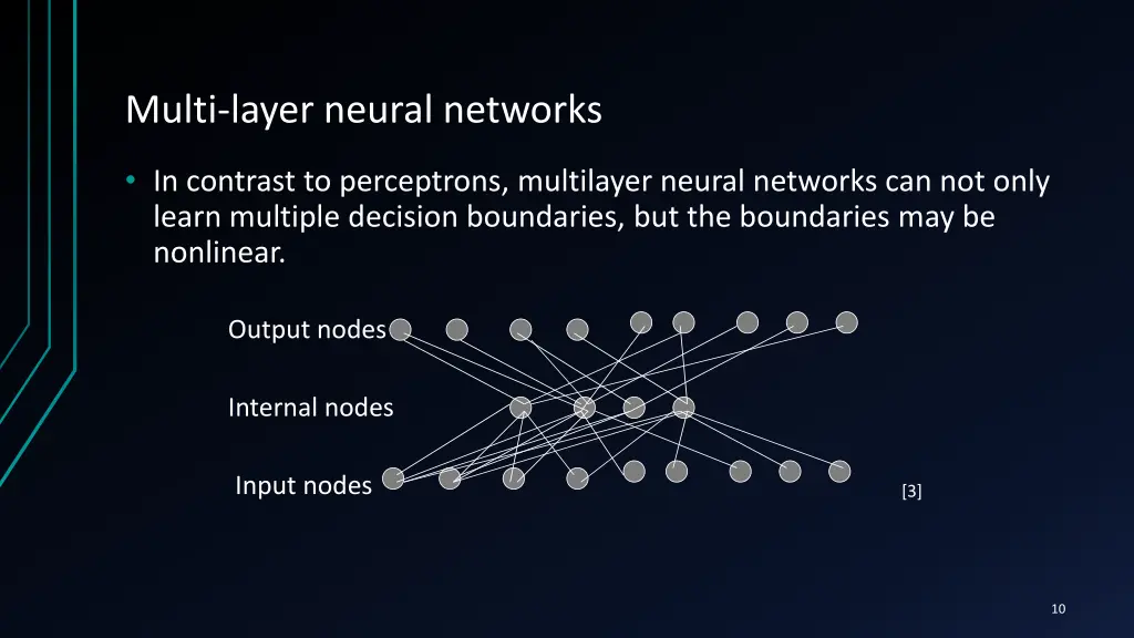 multi layer neural networks