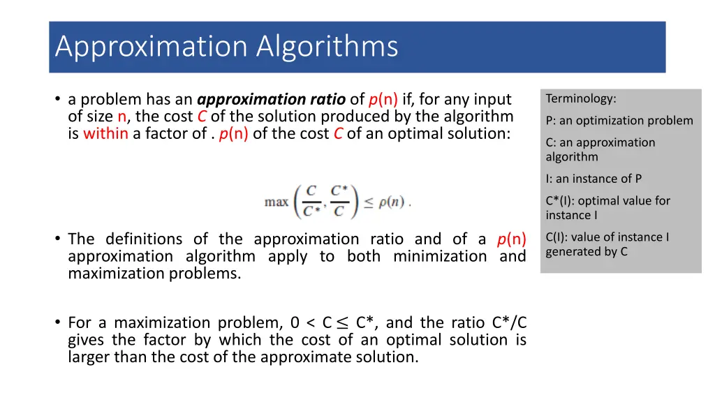 approximation algorithms 5