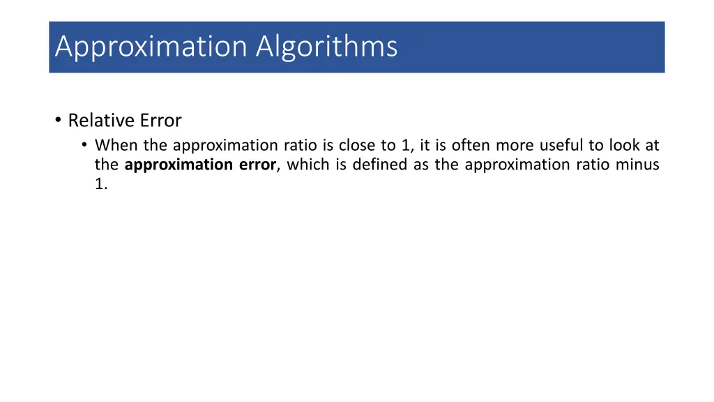 approximation algorithms 7