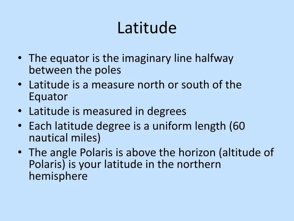 latitude