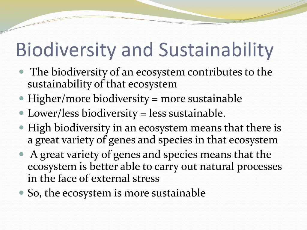 biodiversity and sustainability the biodiversity