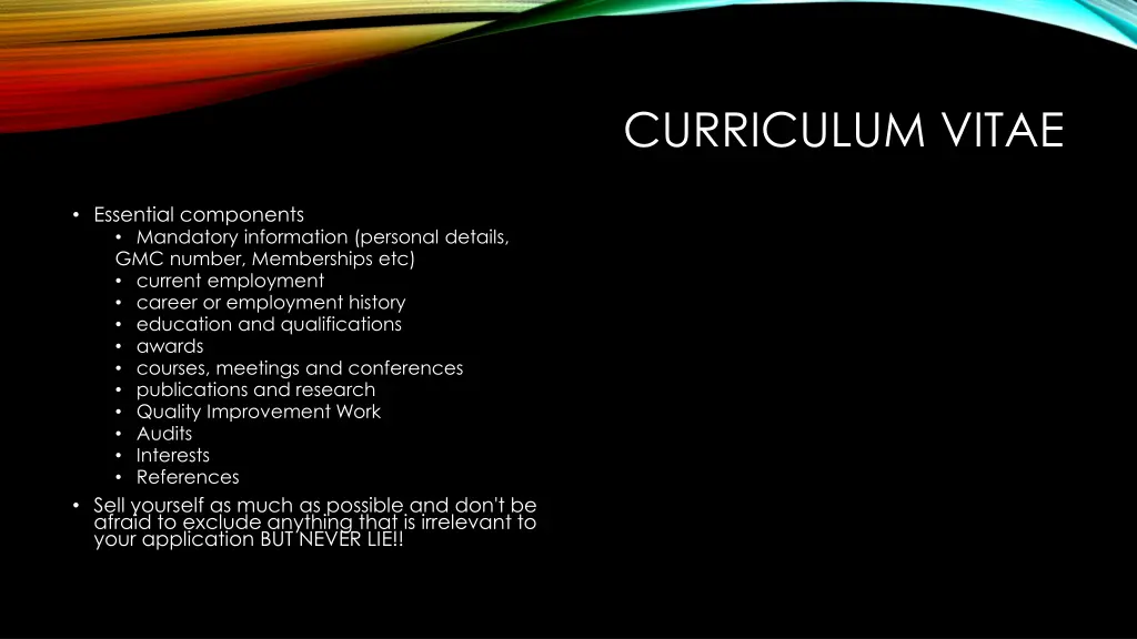 curriculum vitae 1