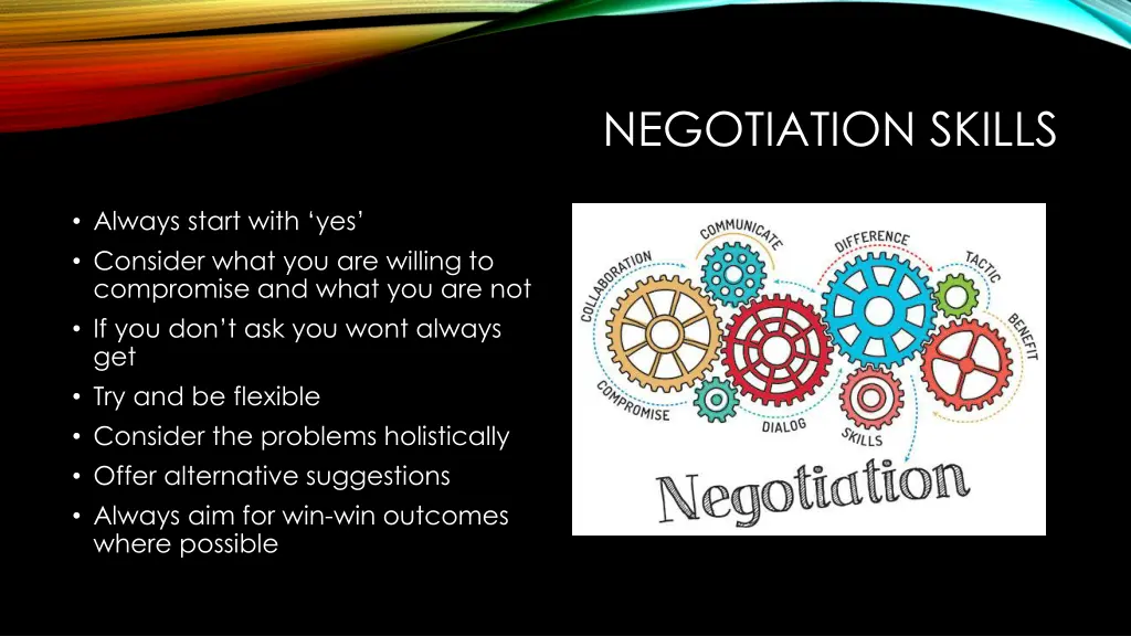 negotiation skills