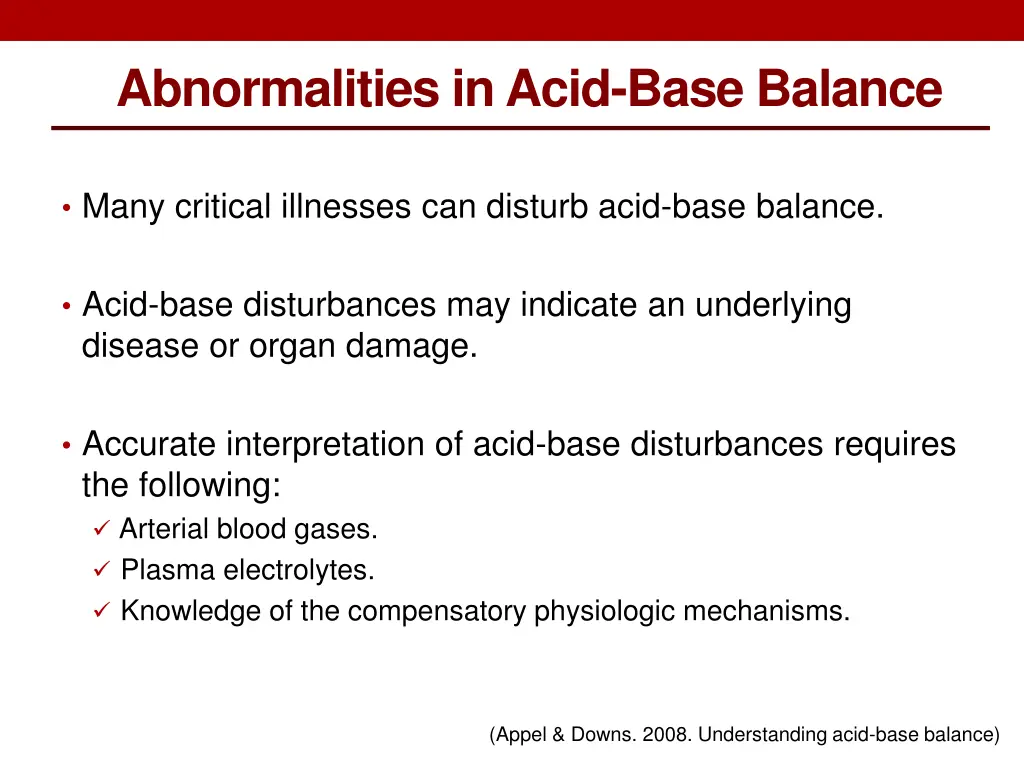 abnormalities in acid base balance 1