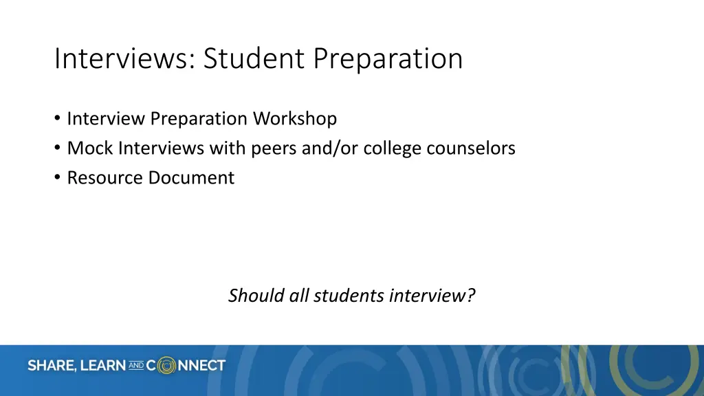 interviews student preparation