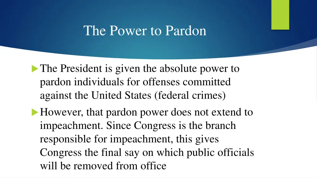 the power to pardon