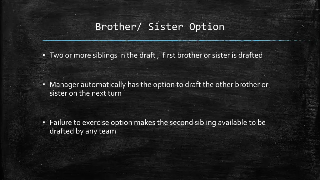 brother sister option