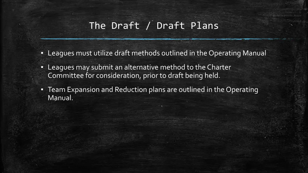 the draft draft plans