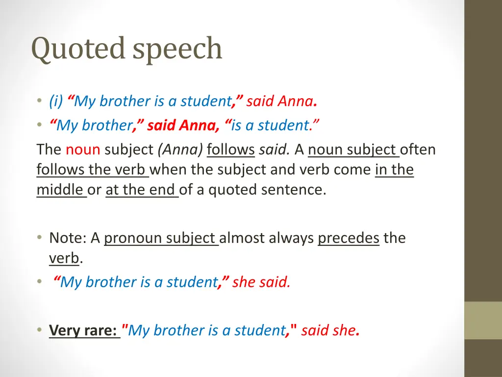 quoted speech 2