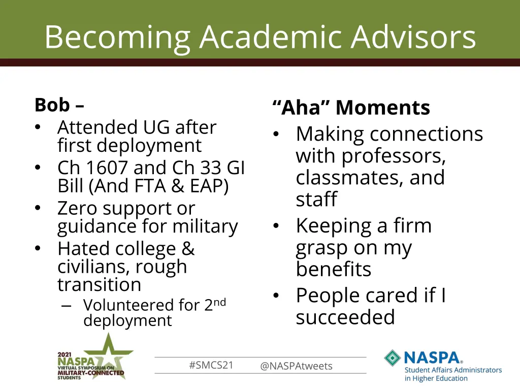 becoming academic advisors 1