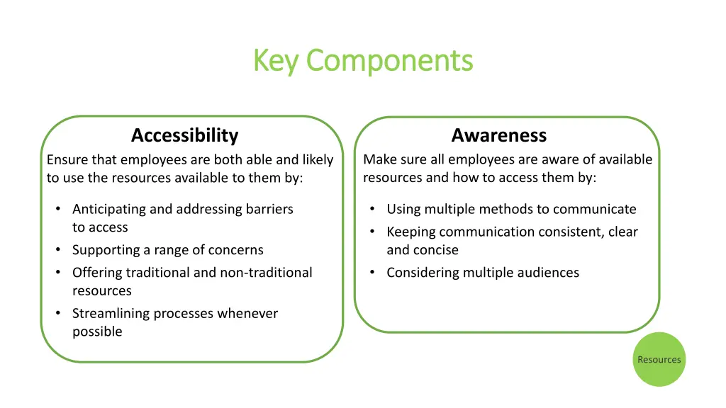 key components key components