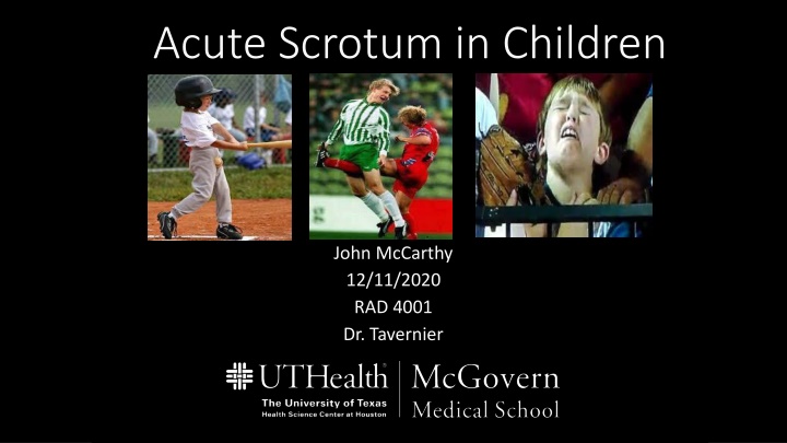 acute scrotum in children