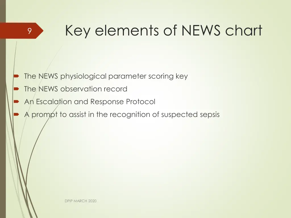 key elements of news chart