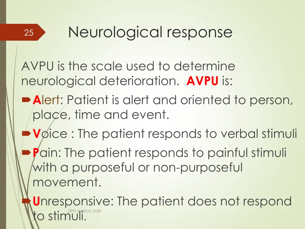 neurological response