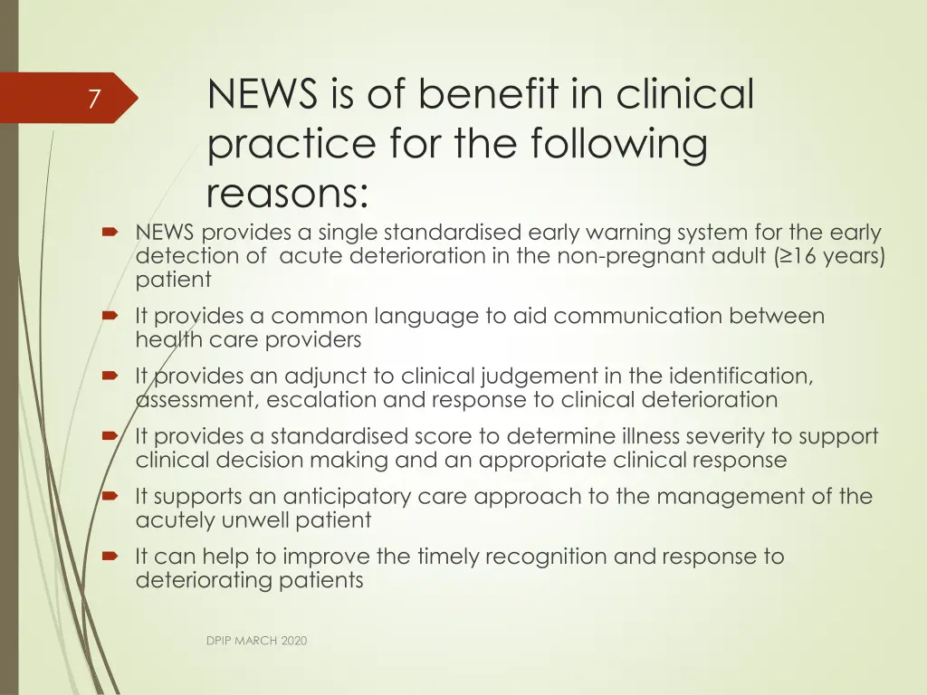 news is of benefit in clinical practice