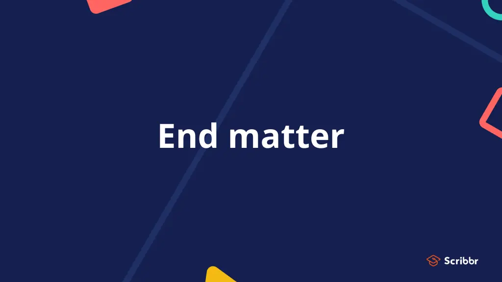 end matter