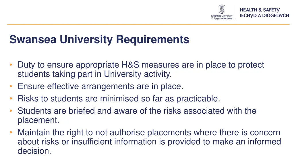 swansea university requirements