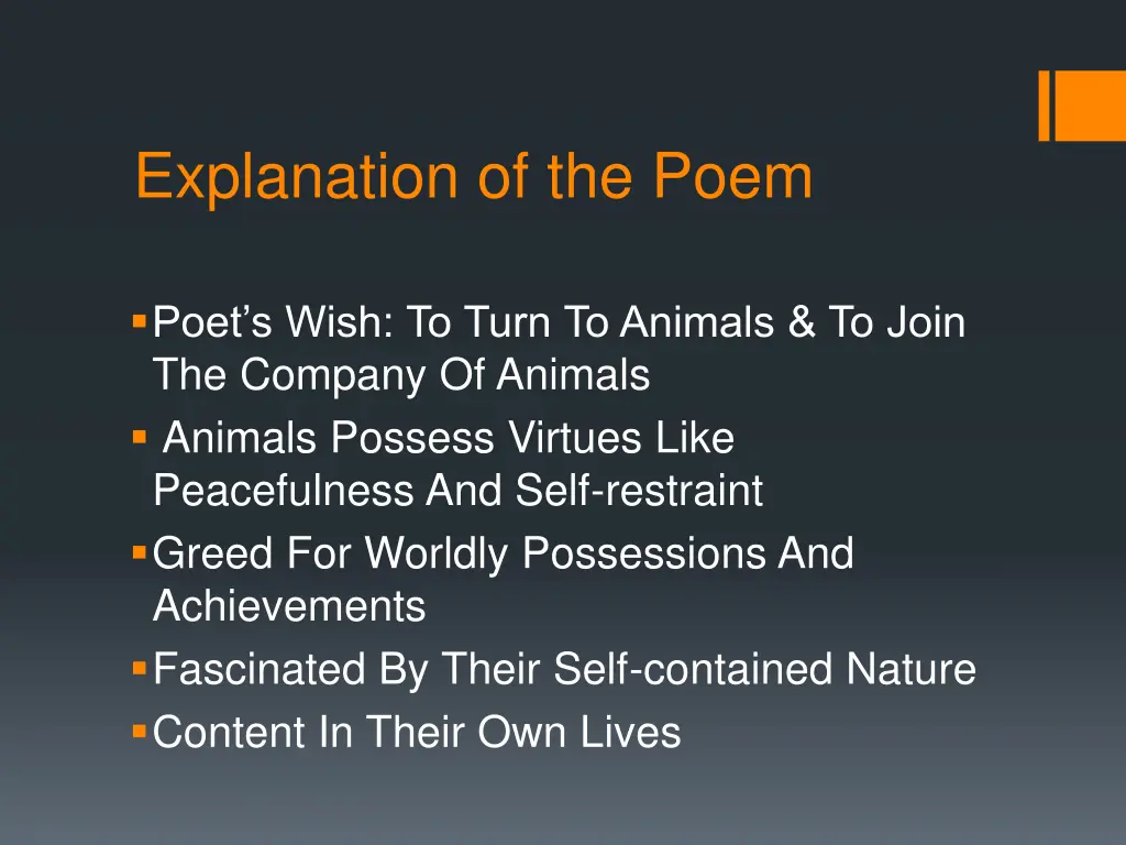 explanation of the poem