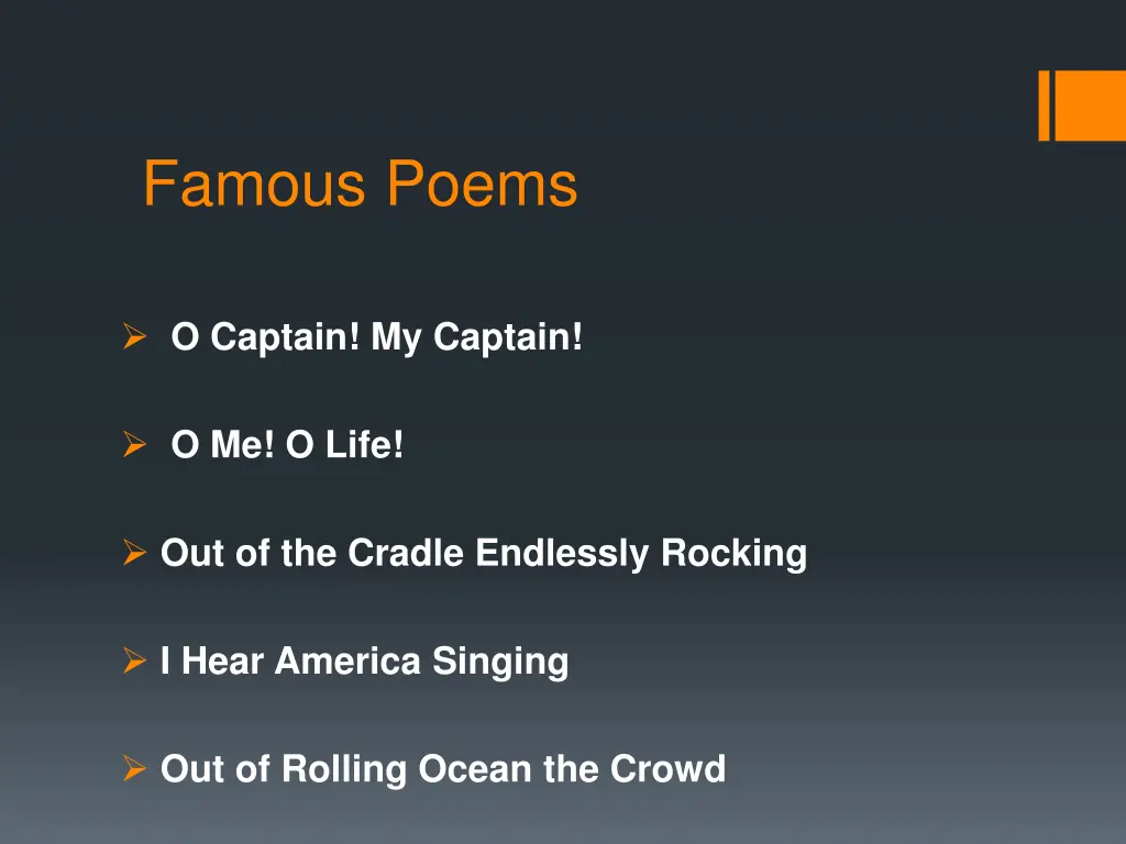 famous poems