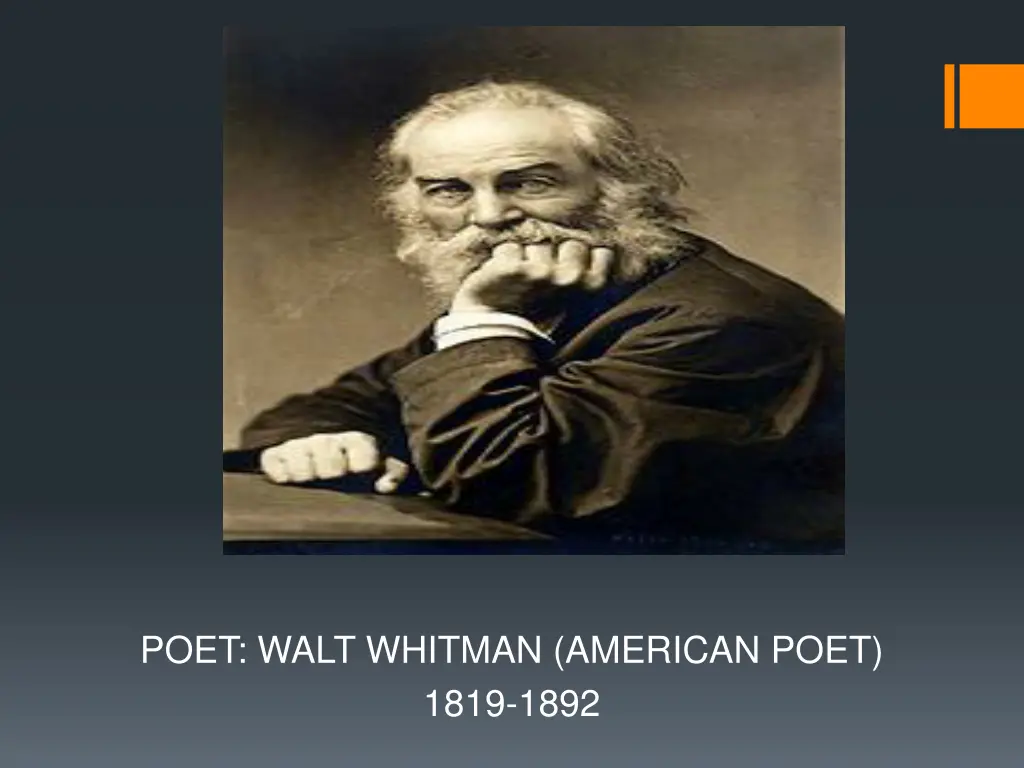 poet walt whitman american poet 1819 1892