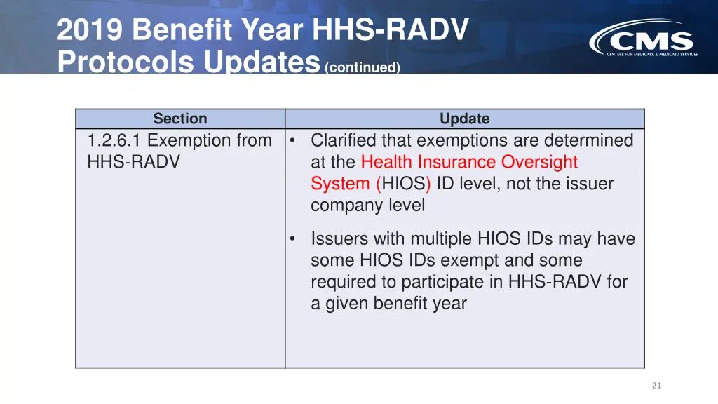 2019 benefit year hhs radv protocols updates 3