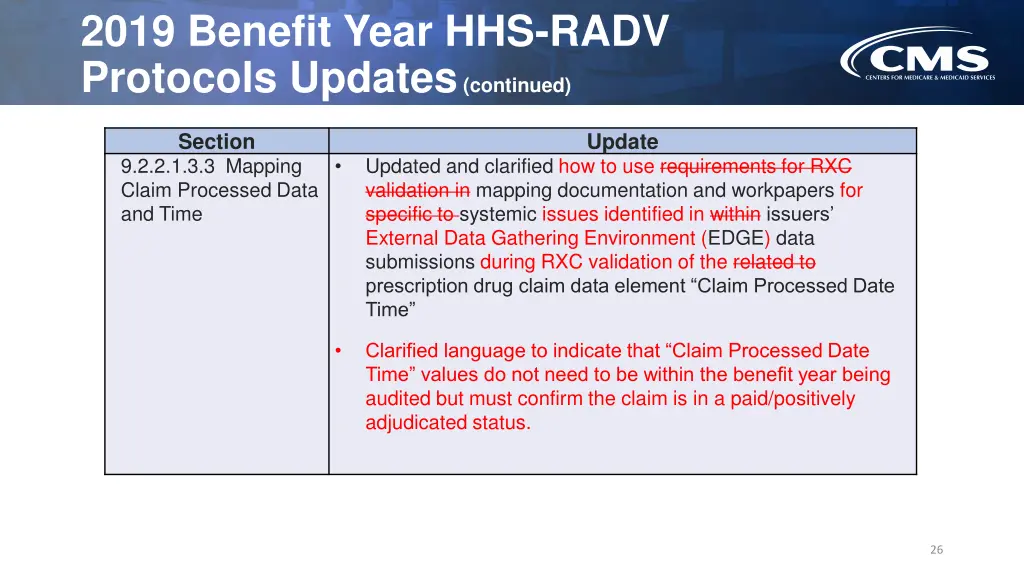 2019 benefit year hhs radv protocols updates 8