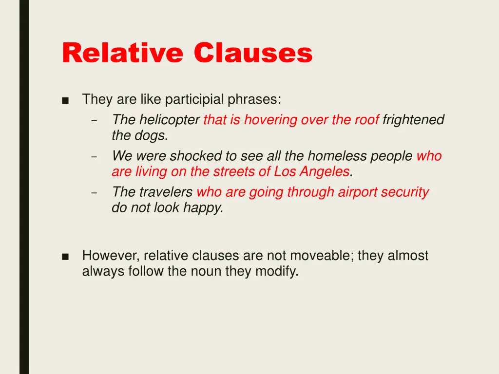 relative clauses