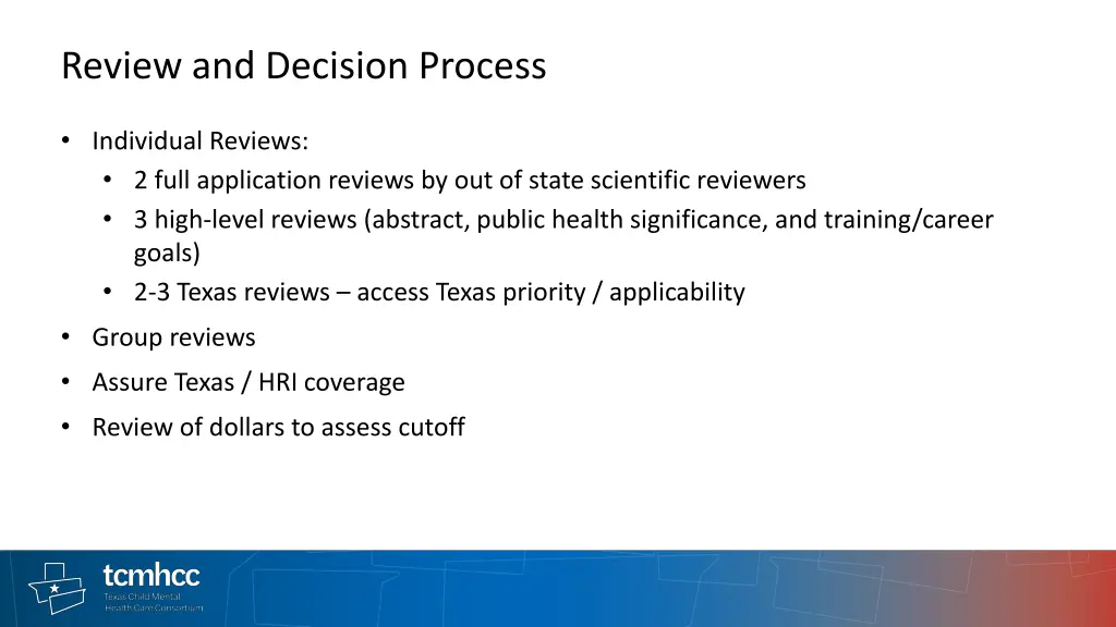 review and decision process