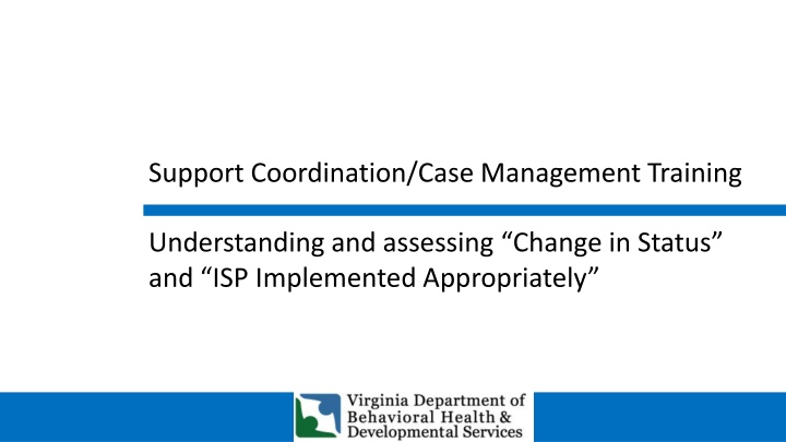 support coordination case management training