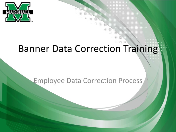 banner data correction training