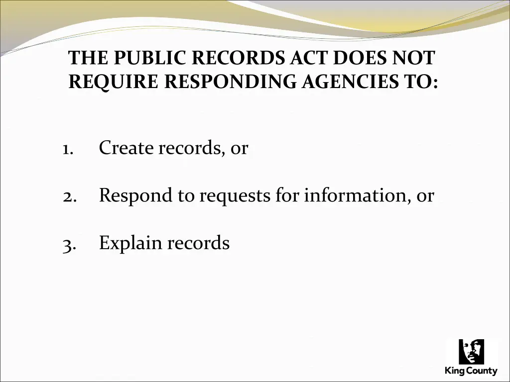 the public records act does not require