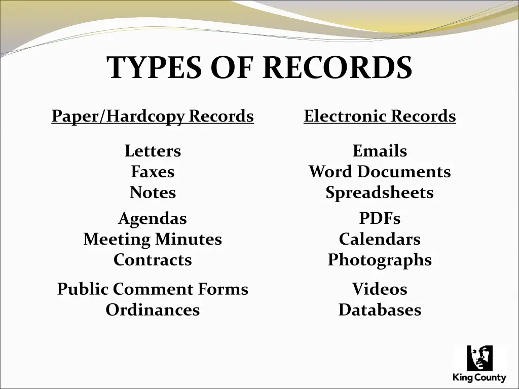 types of records