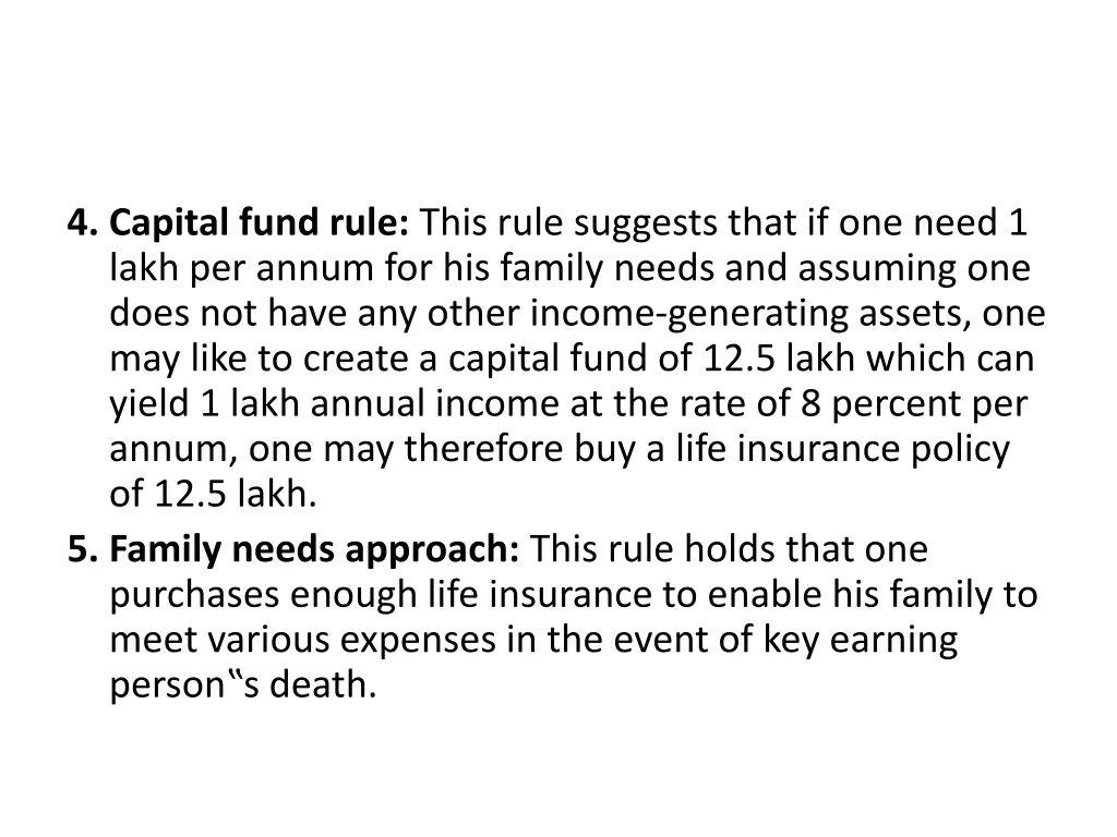 4 capital fund rule this rule suggests that