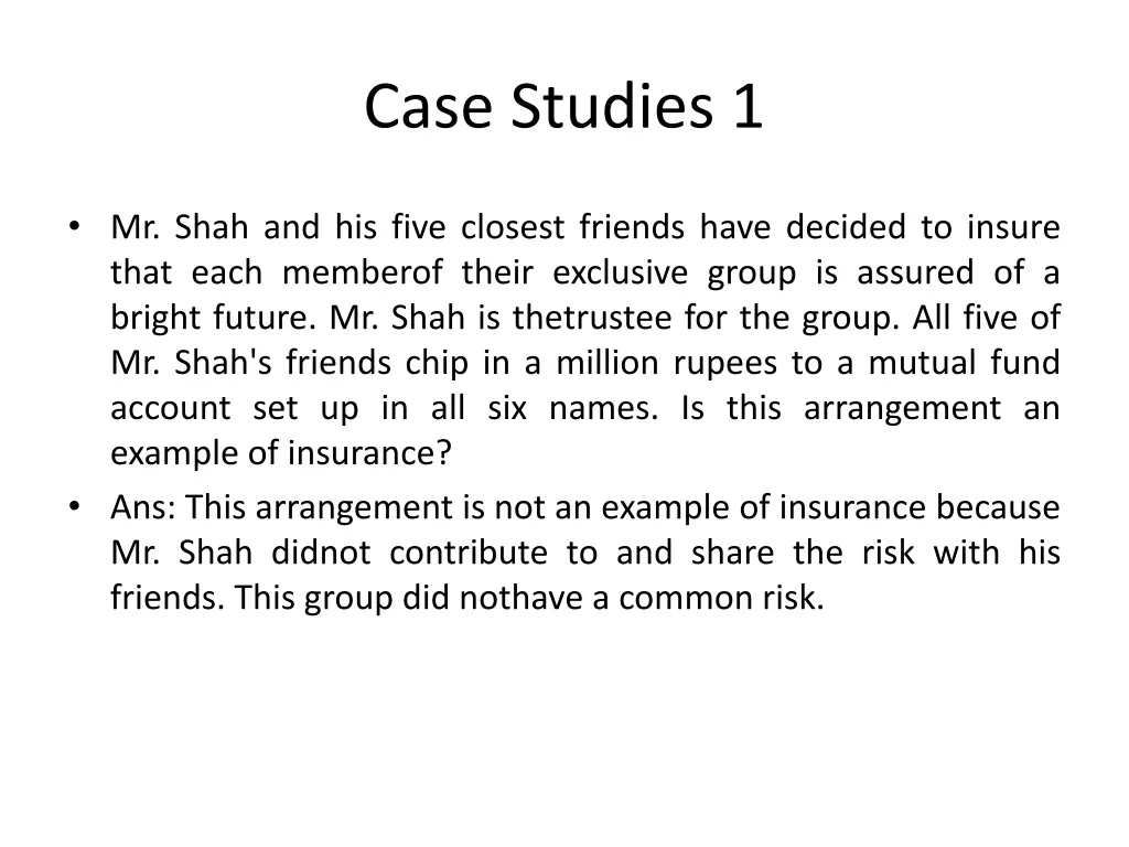 case studies 1