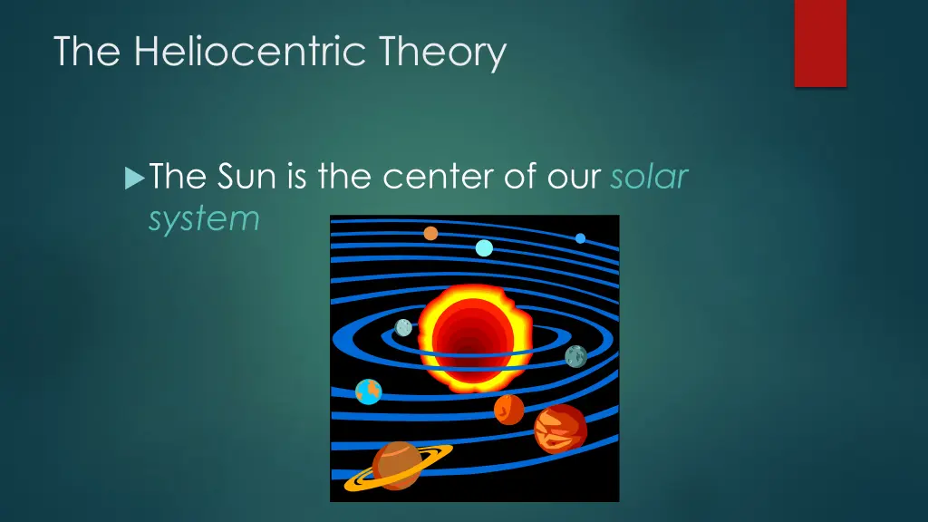 the heliocentric theory