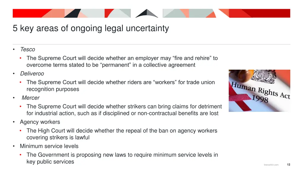 5 key areas of ongoing legal uncertainty