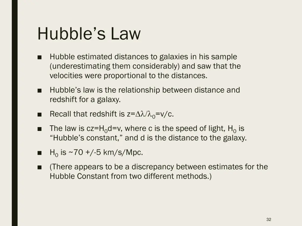 hubble s law