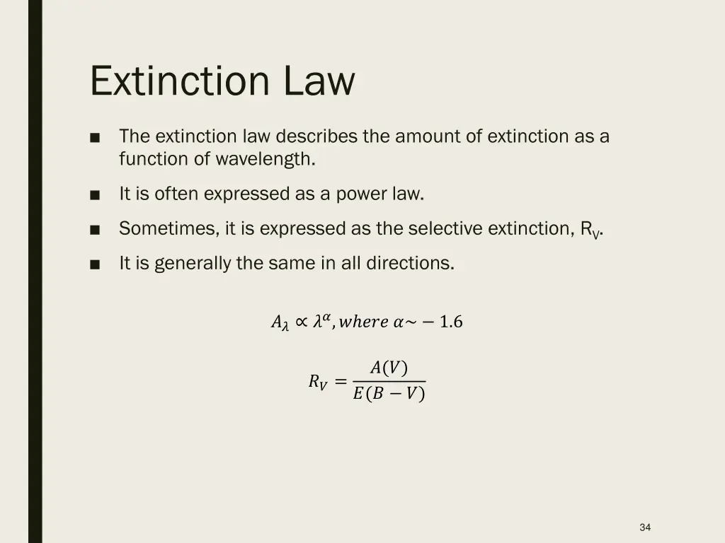 extinction law