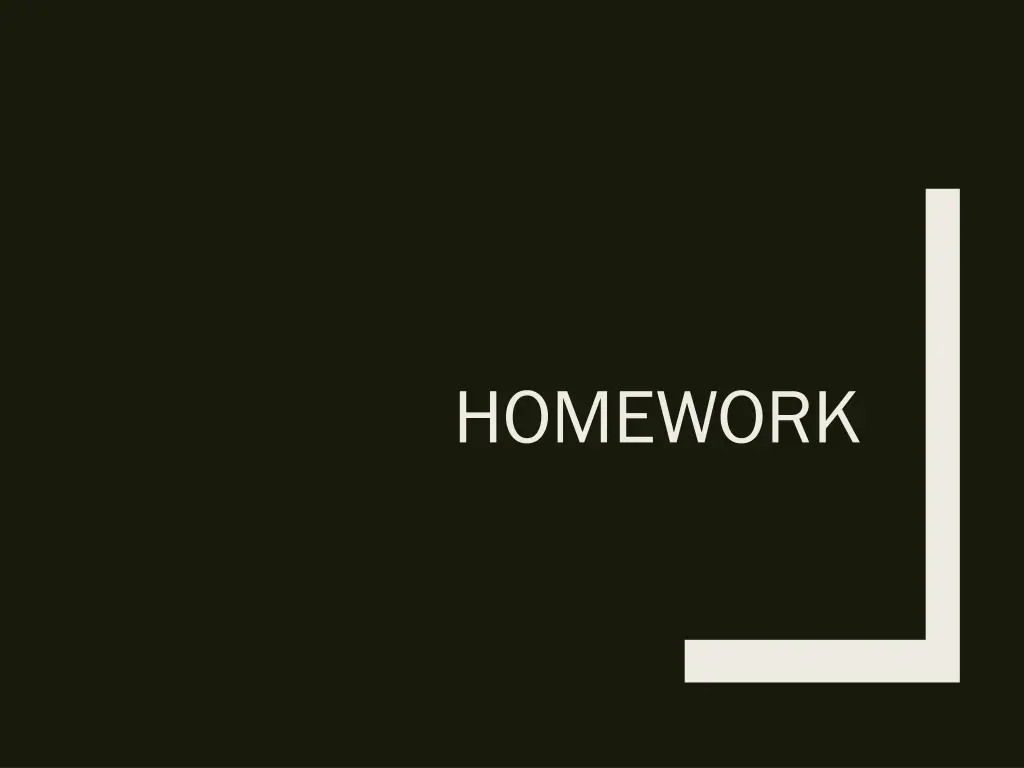 homework