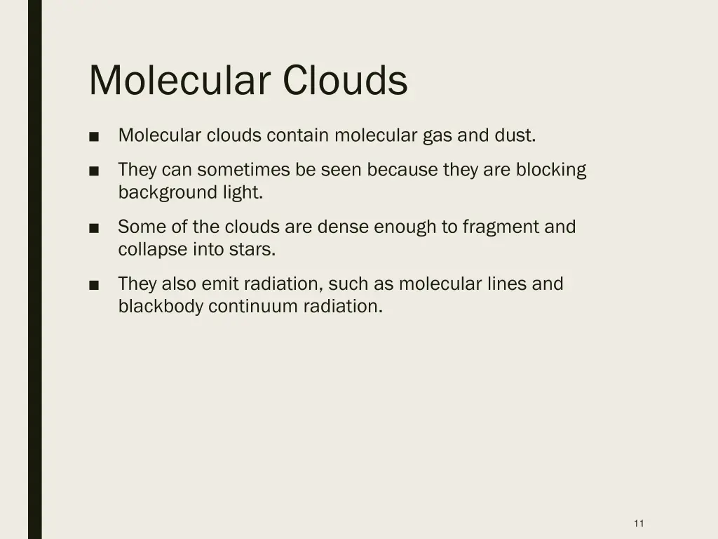 molecular clouds