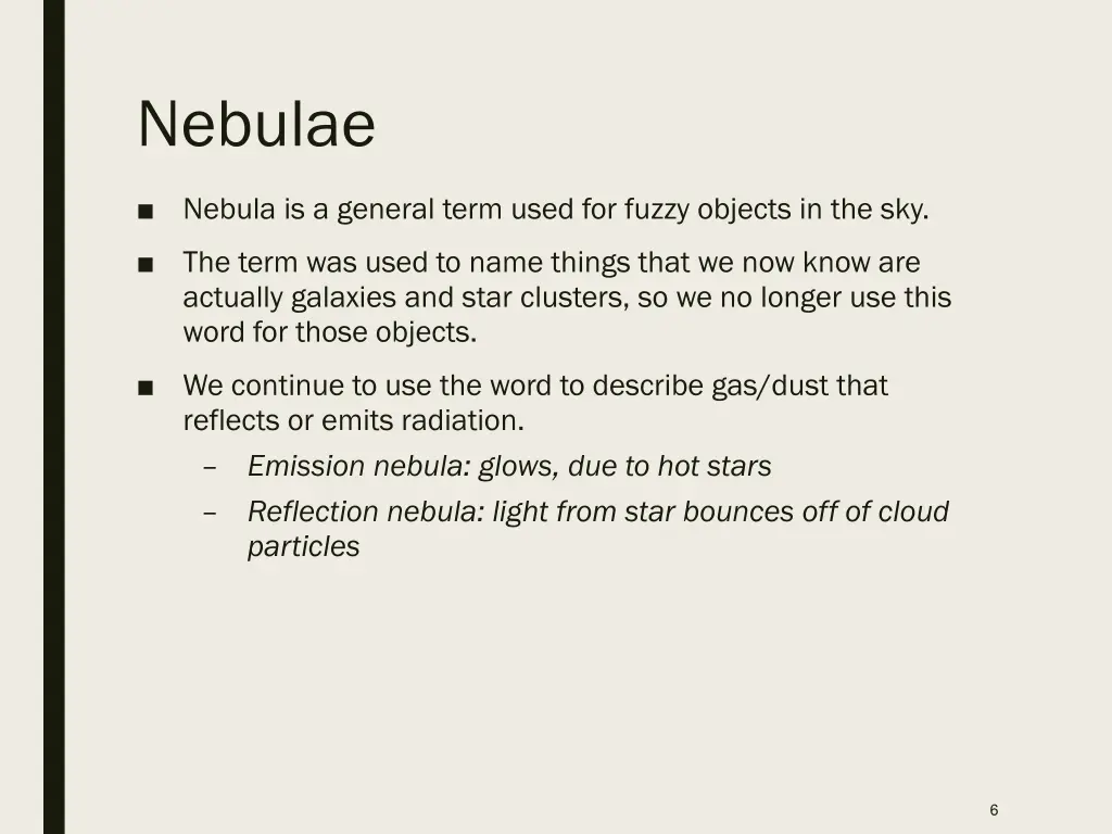 nebulae