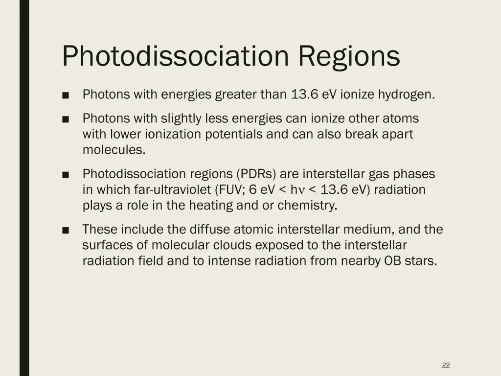 photodissociation regions